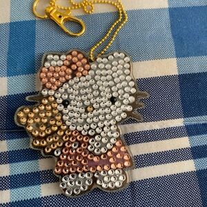 Handmade Hello Kitty Rhinestone Keychain